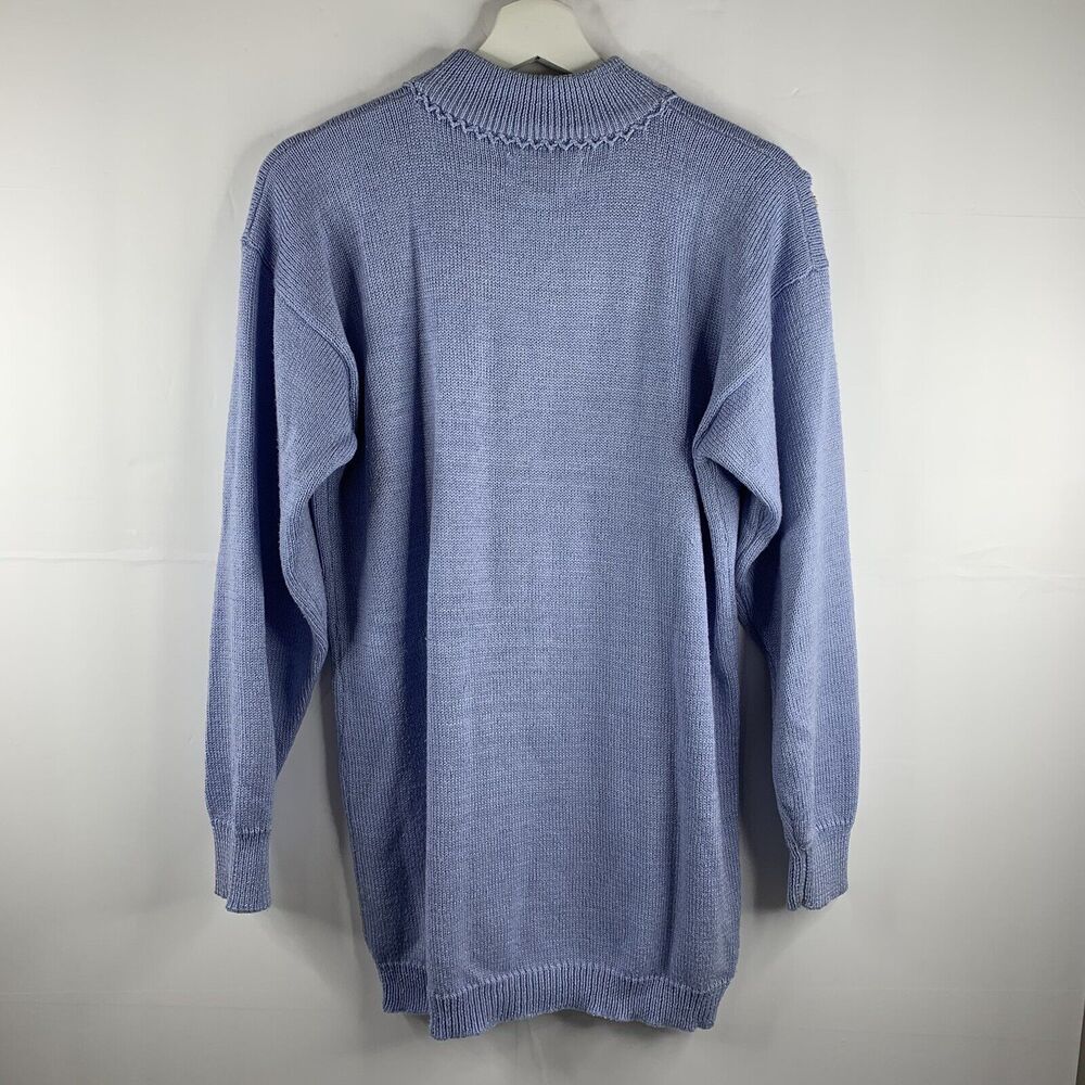 Vintage Sz M Sweater Jaclyn Smith Beaded Metallic Mock Neck‎ Long Sleeve Women’s - Picture 6 of 6
